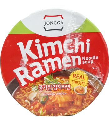JONGGA Real Kimchi Ramen Cup Hot Spicy Flavor 85g