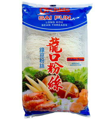 ORCHIDS Sai Fun Long Kou Bean Threads Noodles Gluten Free 227g