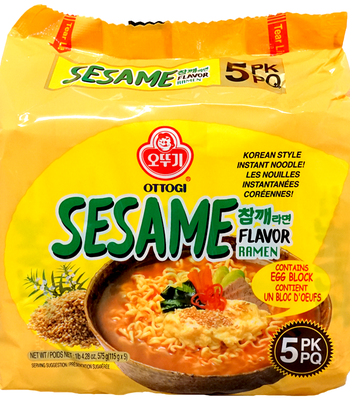 OTTOGI Ramen Noodle Sesame Flavor 115g*5Bags