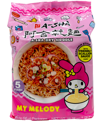 ASHA My Melody Dry Noodle with Scallion Sauce 95g*5