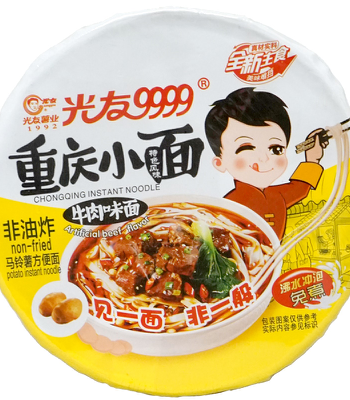 GUANGYOU Chongqing Instant Noodle Artificial Beef Flavor 105g