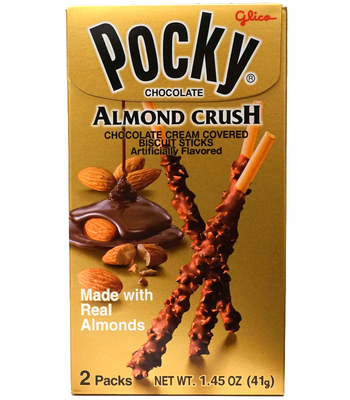 GLICO Pocky Chocolate Almond Crush Flavor 2Packs