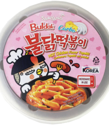 SAMYANG Hot Chicken Flavor Topokki Carbonara Flavor 179g