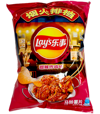 LAY'S Potato Chips Imitation Sweet Spicy Fried Chicken Flavor 70g